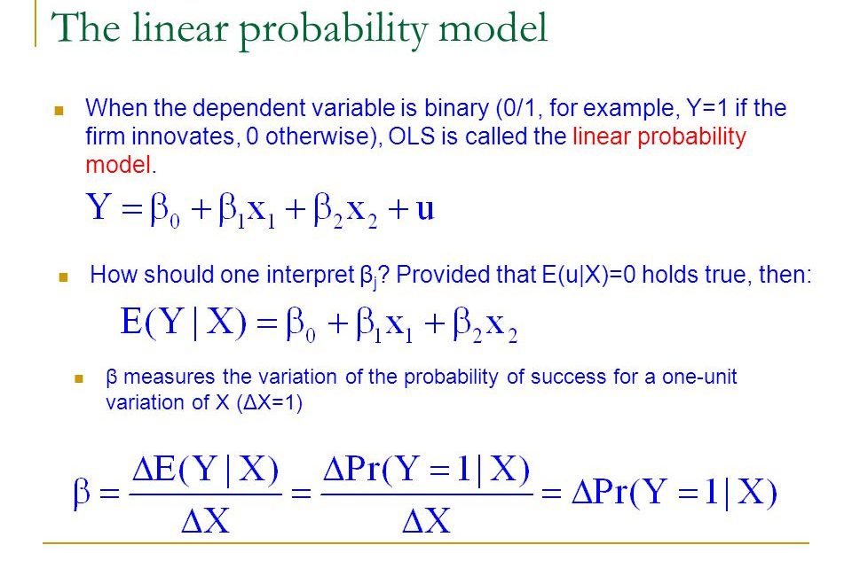 linear probability model