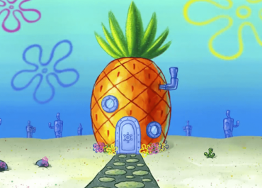 who lives in a pineapple under the sea?